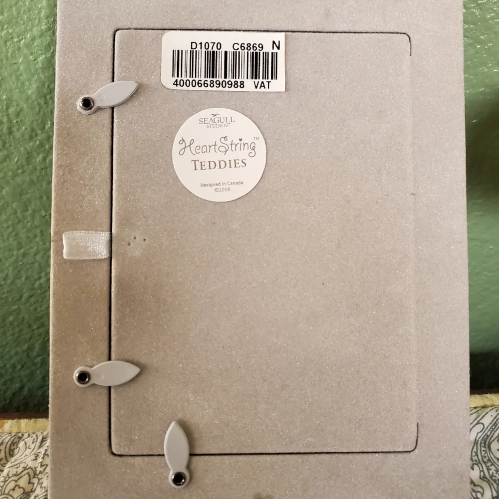 Teddy Bear Polka Dot Nursery Wall Photo Frame - Daddy & Me  - NWOT